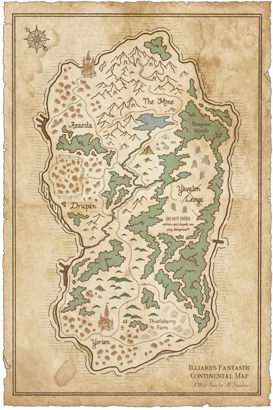 View project: Illiard's Fantastic Continental Map — A Must Have for All Travelers